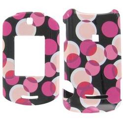 Wireless Emporium, Inc. Pink Circles Snap-On Protector Case Faceplate for Motorola RAZR VE20