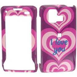 Wireless Emporium, Inc. Pink I Love You Hearts Snap-On Protector Case Faceplate for LG Dare VX9700