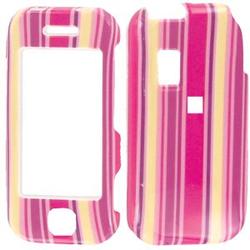 Wireless Emporium, Inc. Pink Stripes Snap-On Protector Case Faceplate for Samsung Glyde SCH-U940