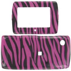 Wireless Emporium, Inc. Pink Zebra Snap-On Protector Case Faceplate for Sidekick 2008