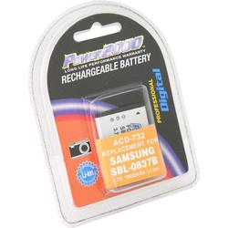 Power 2000 ACD-732 Equivalent to Samsung SBL-0837B Battery