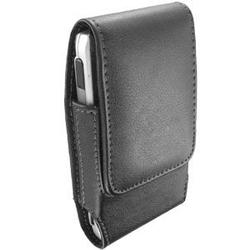 Wireless Emporium, Inc. Premium Leather Vertical Pouch for Blackberry Storm 9530 (Black)