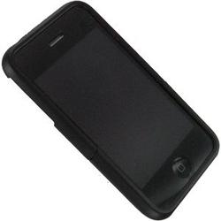 Wireless Emporium, Inc. Premium Rubberized Slider Case for Apple iPhone 3G (Black/Black)