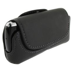 Eforcity Premium Universal Rugged Leather Case w/ Magnetic Flap, Medium Wide, Black by Eforcity