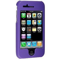 Wireless Emporium, Inc. Purple Snap-On Rubberized Protector Case for Apple iPhone 3G