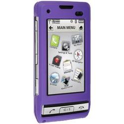 Wireless Emporium, Inc. Purple Snap-On Rubberized Protector Case w/Clip for LG Dare VX9700