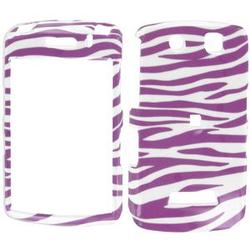 Wireless Emporium, Inc. Purple Zebra Snap-On Protector Case Faceplate for Blackberry Storm 9530