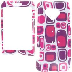Wireless Emporium, Inc. Purple & Pink Boxes Snap-On Protector Case Faceplate for T-Mobile G1/Google Phone