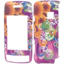 Wireless Emporium, Inc. Purple w/Sunflowers Snap-On Protector Case Faceplate for LG Voyager VX10000