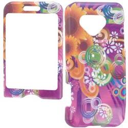 Wireless Emporium, Inc. Purple w/Sunflowers Snap-On Protector Case Faceplate for T-Mobile G1/Google Phone