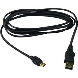 QVS CC2215G-06 6-Feet Premium USB 2.0 Male A to Mini B Cable - Black