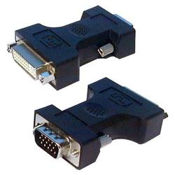 QVS CF15D-MFA VGA HD15 Male to DVI Female Flat Panel Video Adaptor