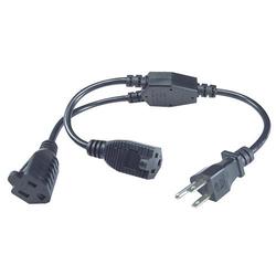 QVS PP-ADPT2 Powercord Power Extension / Splitter Cable 1 Feet