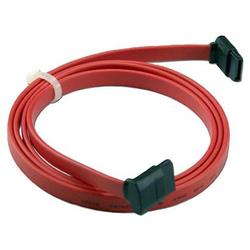 QVS Serial ATA Cable - 1 x SATA - 1 x SATA - 1ft - Red