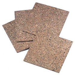 Quartet Manufacturing. Company Quartet Dark Cork Panels, 1' x 1'