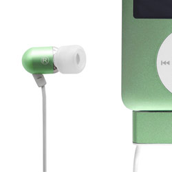 Radius Atomic Straps Neckstrap Earbuds Designed for 3G iPod Nano with Superb Bass Response - Green