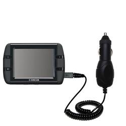 Gomadic Rapid Car / Auto Charger for the Amcor Navigation 3500 - Brand w/ TipExchange Technology