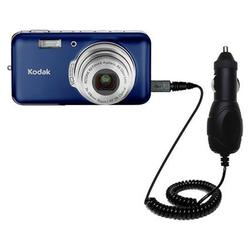 Gomadic Rapid Car / Auto Charger for the Kodak V1003 - Brand w/ TipExchange Technology