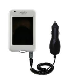 Gomadic Rapid Car / Auto Charger for the Mio Technology H610 - Brand w/ TipExchange Technology