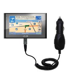 Gomadic Rapid Car / Auto Charger for the Mio Technology Moov 580 - Brand w/ TipExchange Technology