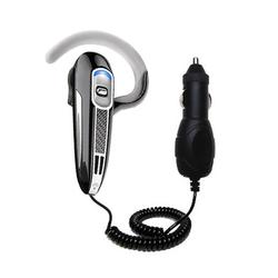 Gomadic Rapid Car / Auto Charger for the Plantronics Voyager 520 - Brand w/ TipExchange Technology
