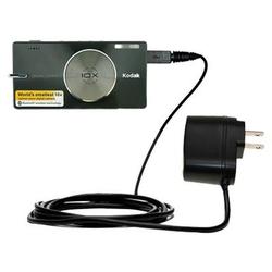 Gomadic Rapid Wall / AC Charger for the Kodak V610 - Brand w/ TipExchange Technology