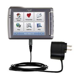 Gomadic Rapid Wall / AC Charger for the Mio Technology Moov 510 - Brand w/ TipExchange Technology