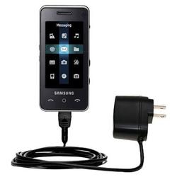 Gomadic Rapid Wall / AC Charger for the Samsung SGH-F490 - Brand w/ TipExchange Technology