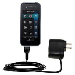 Gomadic Rapid Wall / AC Charger for the Samsung SGH-F700 - Brand w/ TipExchange Technology