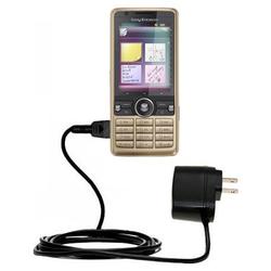 Gomadic Rapid Wall / AC Charger for the Sony Ericsson G700 - Brand w/ TipExchange Technology