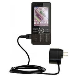 Gomadic Rapid Wall / AC Charger for the Sony Ericsson G900 - Brand w/ TipExchange Technology