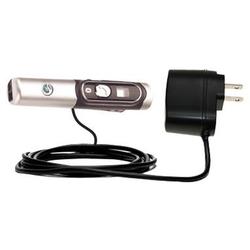 Gomadic Rapid Wall / AC Charger for the Sony Ericsson HBH-DS200 - Brand w/ TipExchange Technology