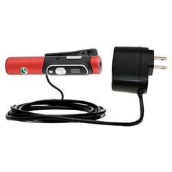 Gomadic Rapid Wall / AC Charger for the Sony Ericsson HBH-DS220 - Brand w/ TipExchange Technology