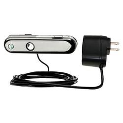 Gomadic Rapid Wall / AC Charger for the Sony Ericsson HBH-DS980 - Brand w/ TipExchange Technology