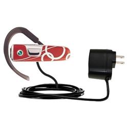 Gomadic Rapid Wall / AC Charger for the Sony Ericsson HBH-PV712 - Brand w/ TipExchange Technology