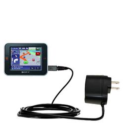 Gomadic Rapid Wall / AC Charger for the Sony Nav-U NV-U72T - Brand w/ TipExchange Technology