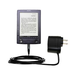 Gomadic Rapid Wall / AC Charger for the Sony PRS-500 Digital Reader Book - Brand w/ TipExchange Tech