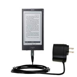 Gomadic Rapid Wall / AC Charger for the Sony PRS-700BC Digital Reader - Brand w/ TipExchange Technol