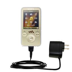 Gomadic Rapid Wall / AC Charger for the Sony Walkman NWZ-S736 - Brand w/ TipExchange Technology