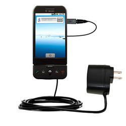 Gomadic Rapid Wall / AC Charger for the T-Mobile G1 Google - Brand w/ TipExchange Technology