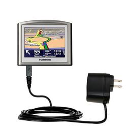 Gomadic Rapid Wall / AC Charger for the TomTom ONE Europe - Brand w/ TipExchange Technology