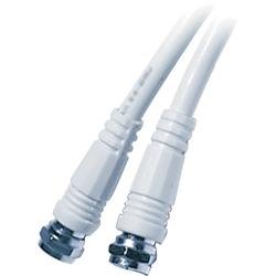 Recoton RG59 Coaxial Cable - 1 x F-connector - 1 x F-connector - 3ft - White