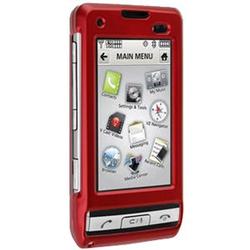 Wireless Emporium, Inc. Red Snap-On Rubberized Protector Case w/Clip for LG Dare VX9700