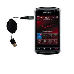 Gomadic Retractable USB Cable for the Blackberry 9500 with Power Hot Sync and Charge capabilities - Gomadic