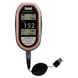 Gomadic Retractable USB Cable for the Bushnell Yardage Pro with Power Hot Sync and Charge capabilities - Gom
