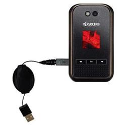Gomadic Retractable USB Cable for the Kyocera E2000 Tempo with Power Hot Sync and Charge capabilities - Goma