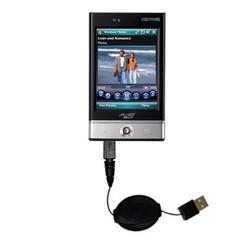 Gomadic Retractable USB Cable for the Mio Technology P560 with Power Hot Sync and Charge capabilities - Goma