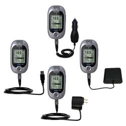 Gomadic Road Warrior Kit for the Golf Buddy Tour GPS Range Finder includes a Car & Wall Charger AND USB cabl