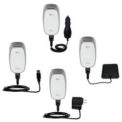 Gomadic Road Warrior Kit for the LG Aloha includes a Car & Wall Charger AND USB cable AND Battery Extender -
