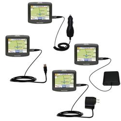 Gomadic Road Warrior Kit for the Magellan Roadmate 1212 includes a Car & Wall Charger AND USB cable AND Batt